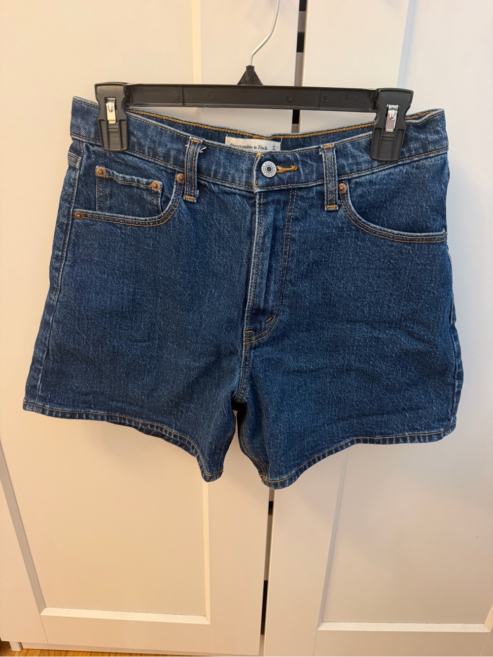 Abercrombie & Fitch Dark Blue Denim Jean Shorts
